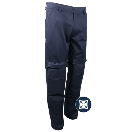 Pantalon de travail extensible avec genouillère amovible GATTS
