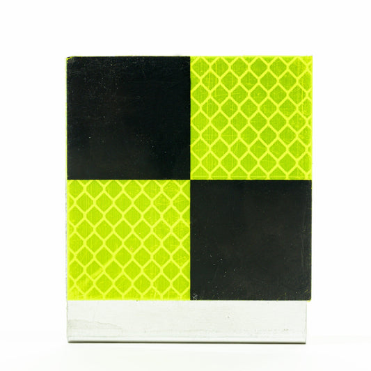 Cible réfléchissante double face - jaune et noir