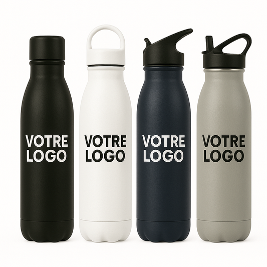 Bouteilles en acier inox. réutilisable